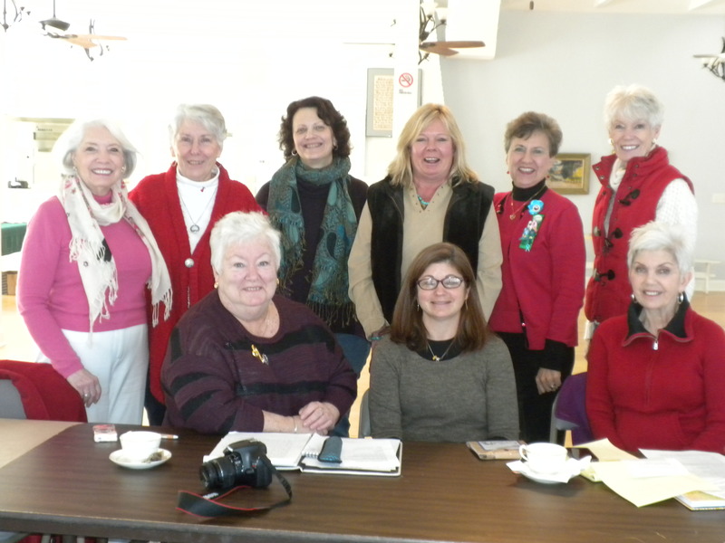 Led by instructor Jen Epler, Village Improvement Association members participated in writing workshops to explore healthcare journeys. Shown in back are (l-r) Theda Blackwelder, president; Sue Scaglione, Marie LaRocco, Claudia Alesi, Sandy Roberts and Roxanne Nelson. In front are Gail Shaffer, Jen Epler and Mary Dalrymple. SOURCE SUBMITTED